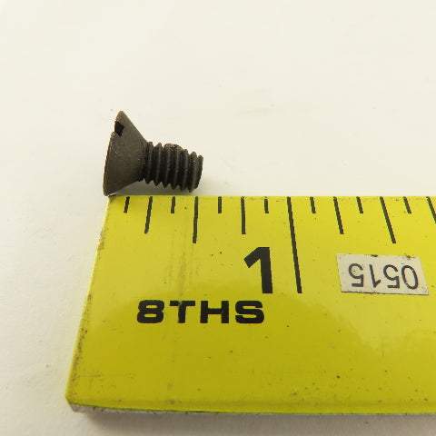 1/4-20 Flat Head Slotted Self Locking Nylon Pellet Machine Screw 1/2" Bulk 35Lbs