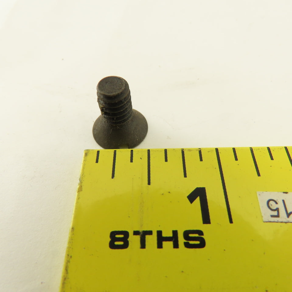 1/4-20 Flat Head Slotted Self Locking Nylon Pellet Machine Screw 1/2" Bulk 35Lbs
