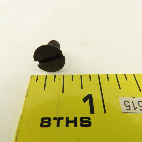 1/4-20 Flat Head Slotted Self Locking Nylon Pellet Machine Screw 1/2" Bulk 35Lbs
