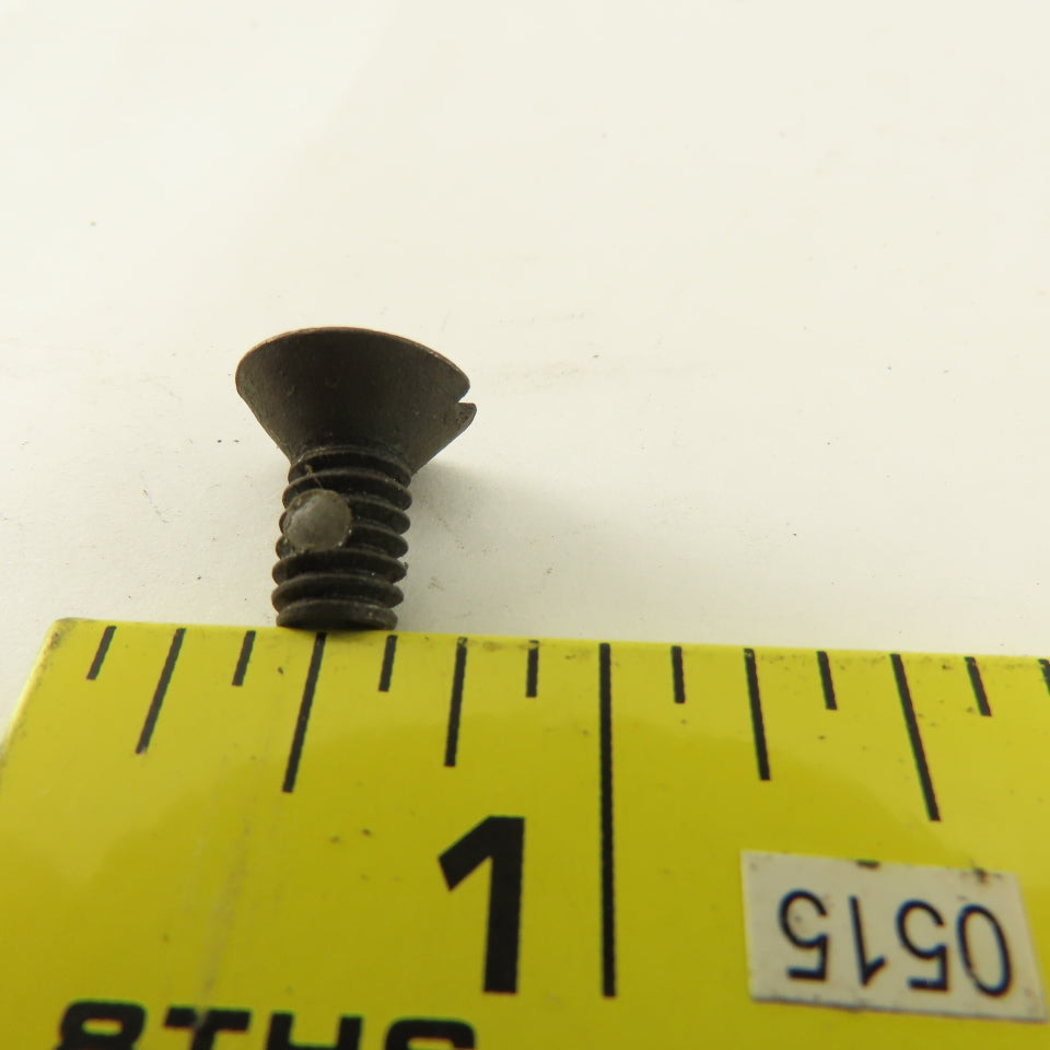 1/4-20 Flat Head Slotted Self Locking Nylon Pellet Machine Screw 1/2" Bulk 35Lbs