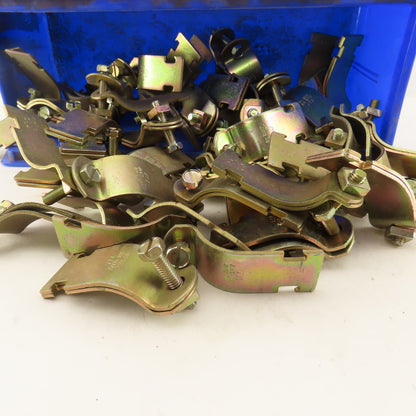 T & B Thomas & Betts 1-1/2" Channel Mount Pipe Strap Hangers Lot Of 46