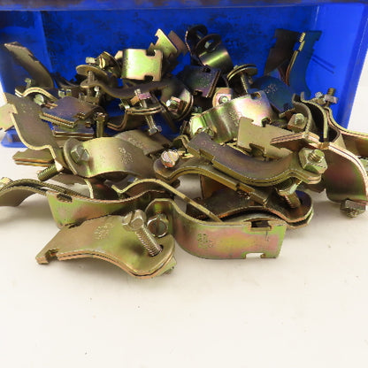 T & B Thomas & Betts 1-1/2" Channel Mount Pipe Strap Hangers Lot Of 46