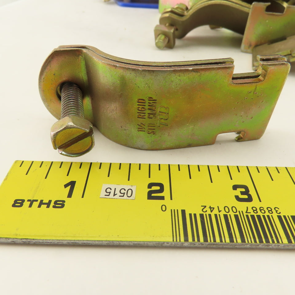 T & B Thomas & Betts 1-1/2" Channel Mount Pipe Strap Hangers Lot Of 46