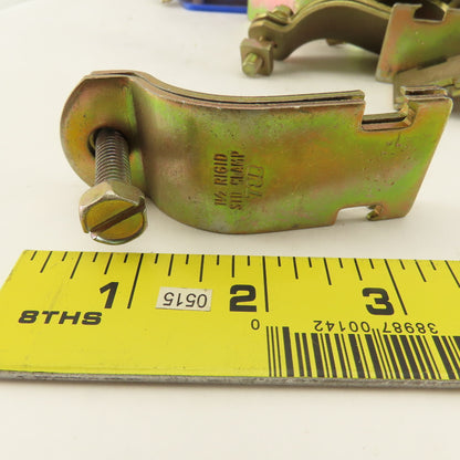 T & B Thomas & Betts 1-1/2" Channel Mount Pipe Strap Hangers Lot Of 46