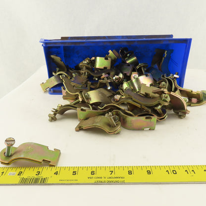 T & B Thomas & Betts 1-1/2" Channel Mount Pipe Strap Hangers Lot Of 46