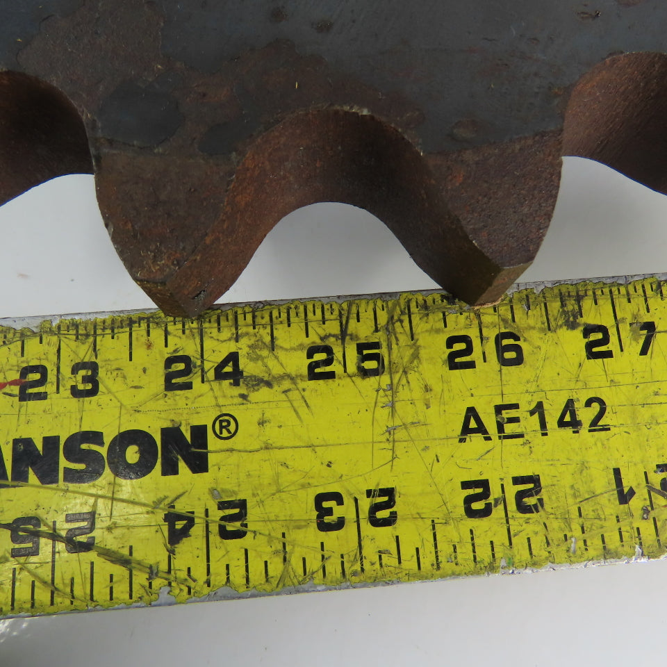 ANSI #160 Single Row Roller Chain Sprocket 19 Tooth 13" OD 2-7/16 Brass Bore