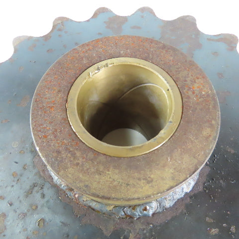 ANSI #160 Single Row Roller Chain Sprocket 19 Tooth 13" OD 2-7/16 Brass Bore