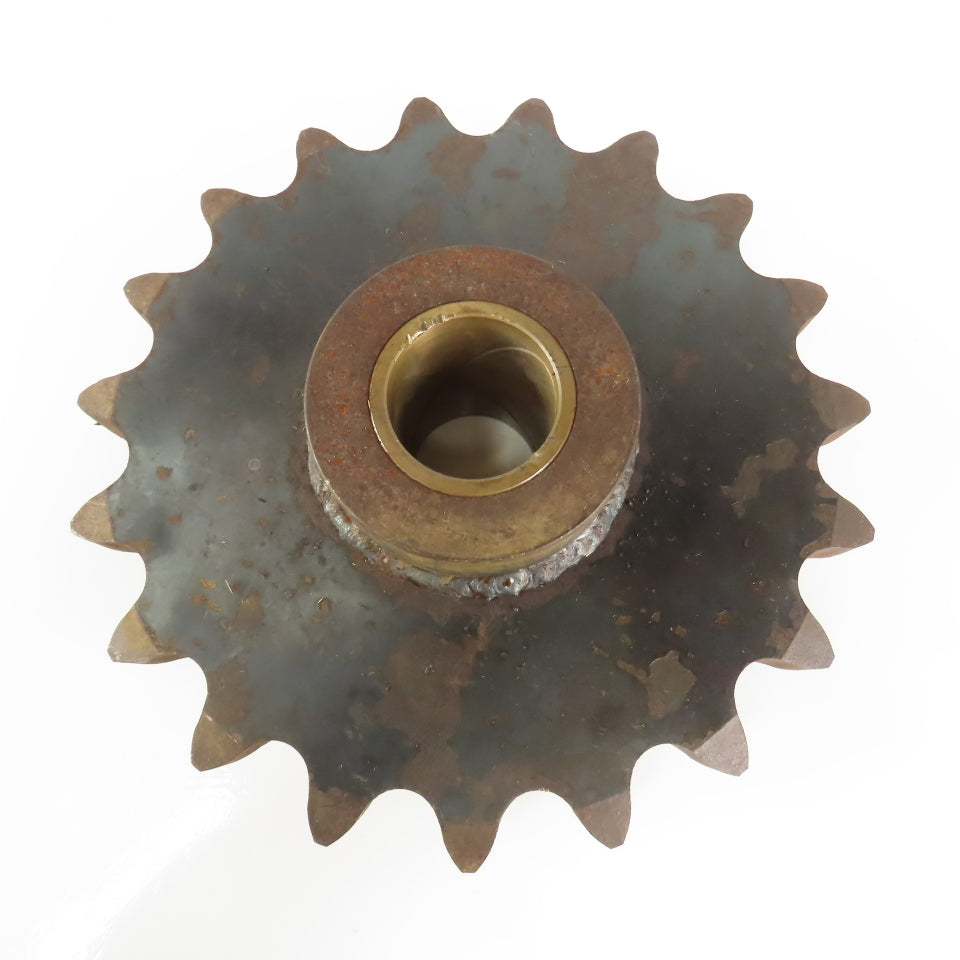 ANSI #160 Single Row Roller Chain Sprocket 19 Tooth 13" OD 2-7/16 Brass Bore