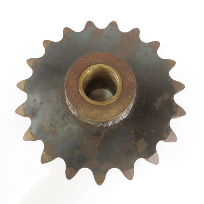 ANSI #160 Single Row Roller Chain Sprocket 19 Tooth 13" OD 2-7/16 Brass Bore