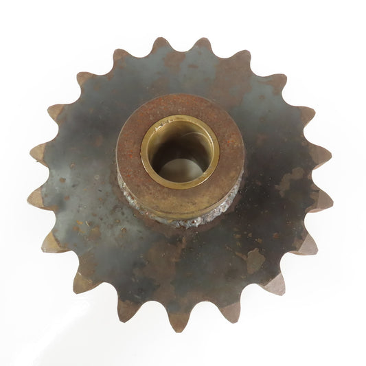 ANSI #160 Single Row Roller Chain Sprocket 19 Tooth 13" OD 2-7/16 Brass Bore