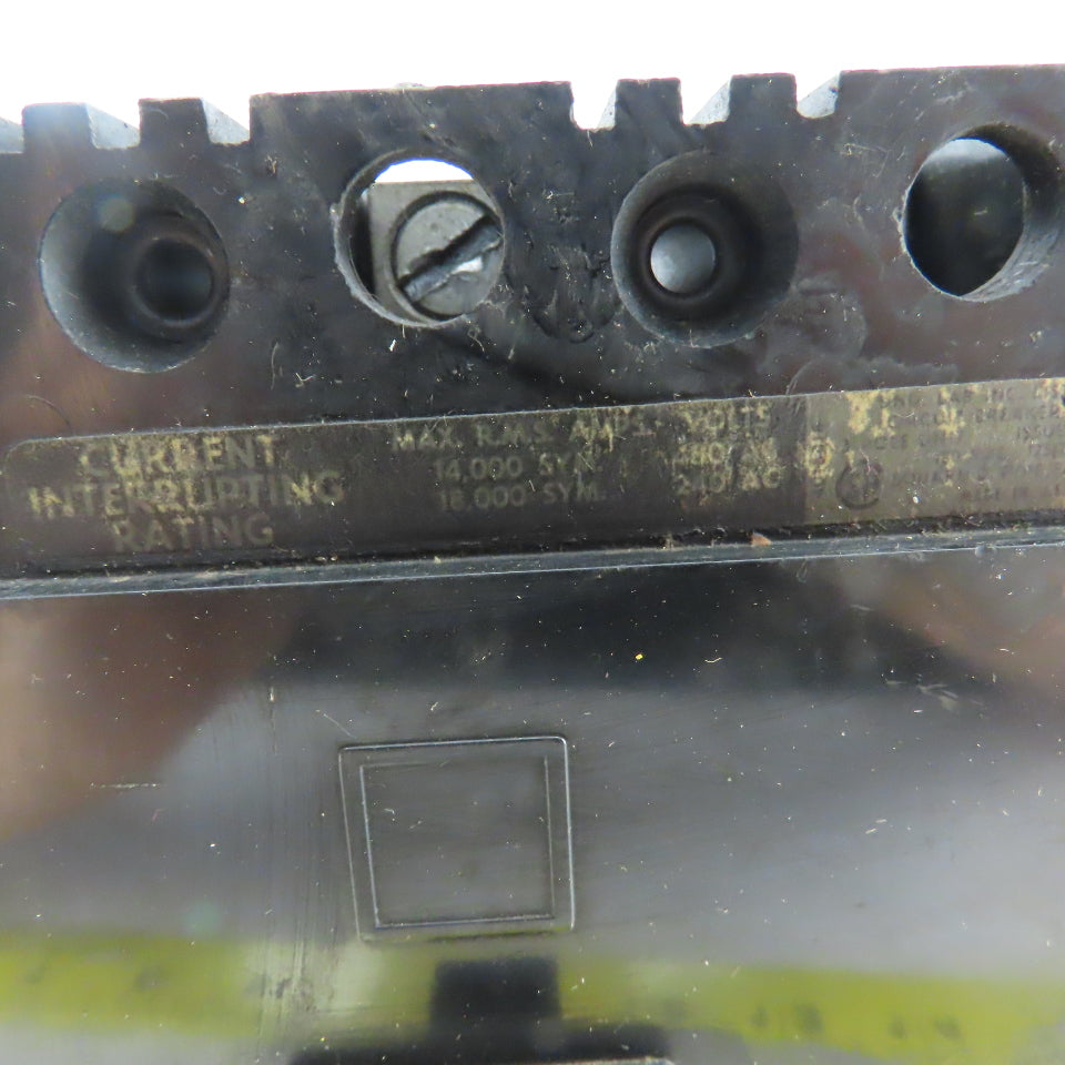 Square D Type FAL 50A Molded Case Circuit Breaker 480/240V 3 Pole