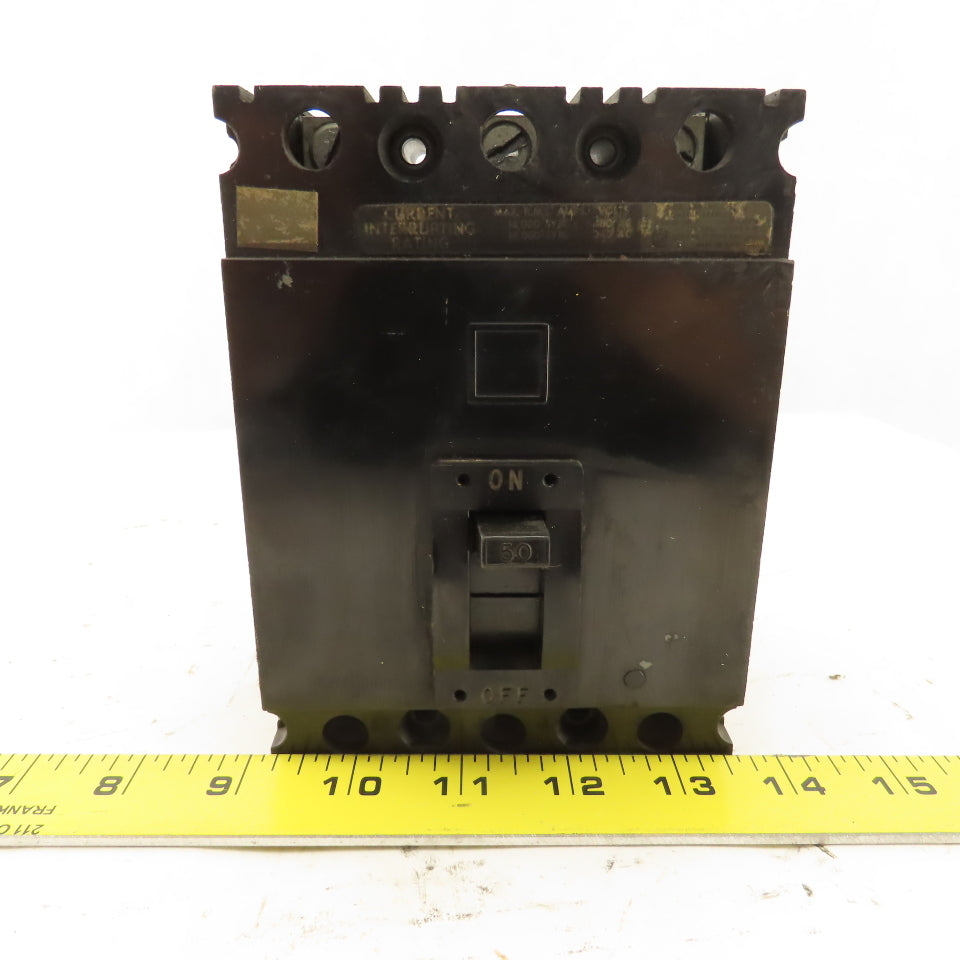 Square D Type FAL 50A Molded Case Circuit Breaker 480/240V 3 Pole