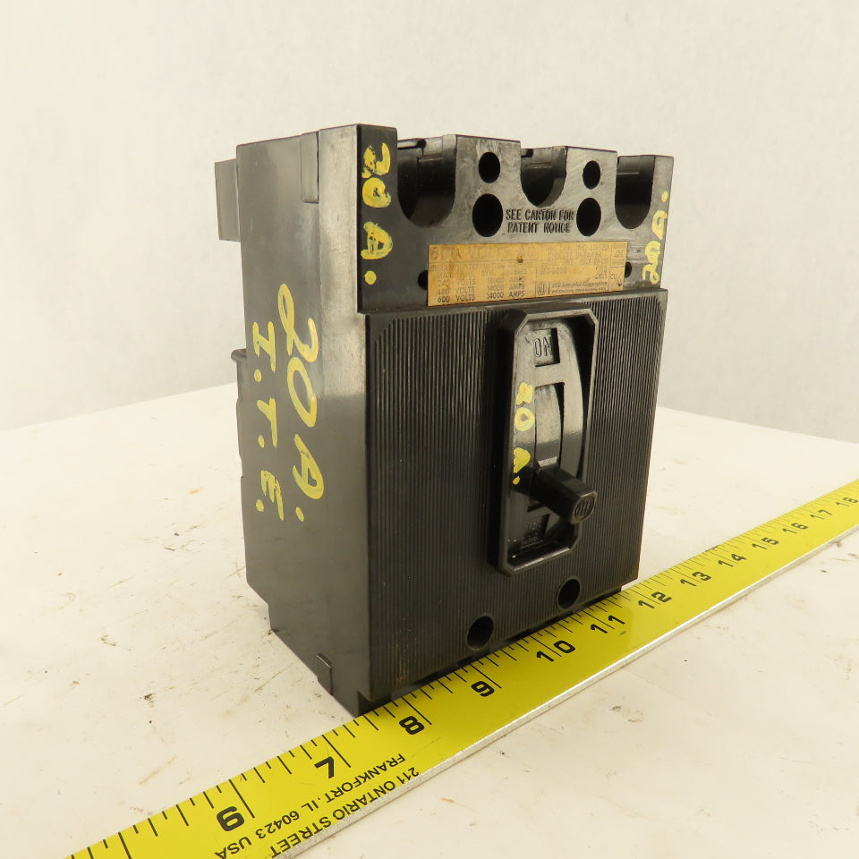 ITE EF3-B0220 20A Molded Case Circuit Breaker 600V 3 Pole