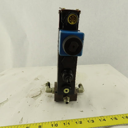 Vickers DG4-35-33C-M-FPA5WL-B5-60 Hydraulic Solenoid Valve Stack 115V Coil