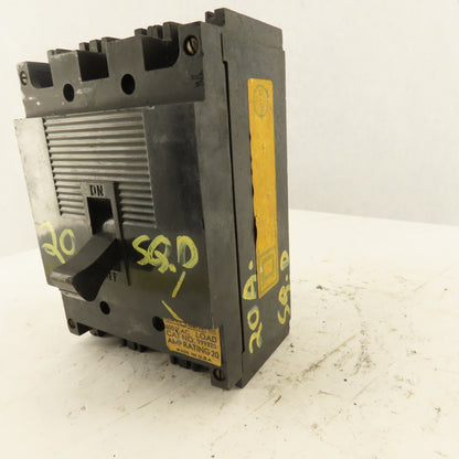 Square D 999320 20A Molded Case Circuit Breaker 600V 3 Pole
