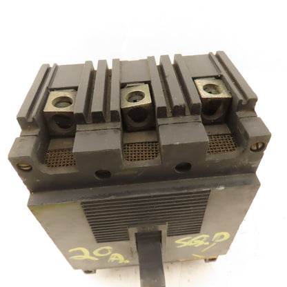 Square D 999320 20A Molded Case Circuit Breaker 600V 3 Pole