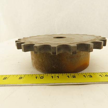 Rexnord D80 22 1 12 #80 Roller Chain Coupling Hub 1-1/8 Stock Bore 7-1/4" OD 22T