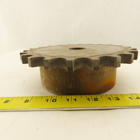 Rexnord D80 22 1 12 #80 Roller Chain Coupling Hub 1-1/8 Stock Bore 7-1/4" OD 22T