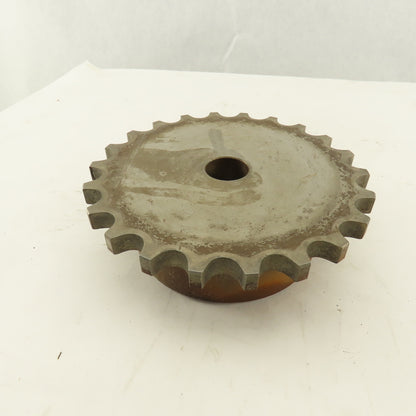 Rexnord D80 22 1 12 #80 Roller Chain Coupling Hub 1-1/8 Stock Bore 7-1/4" OD 22T