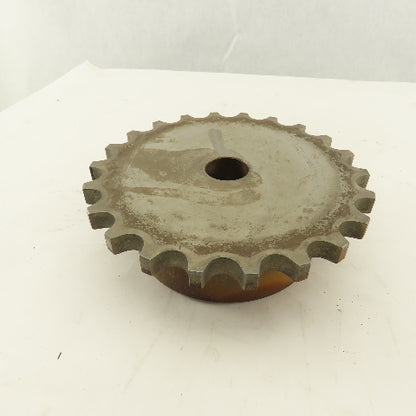 Rexnord D80 22 1 12 #80 Roller Chain Coupling Hub 1-1/8 Stock Bore 7-1/4" OD 22T