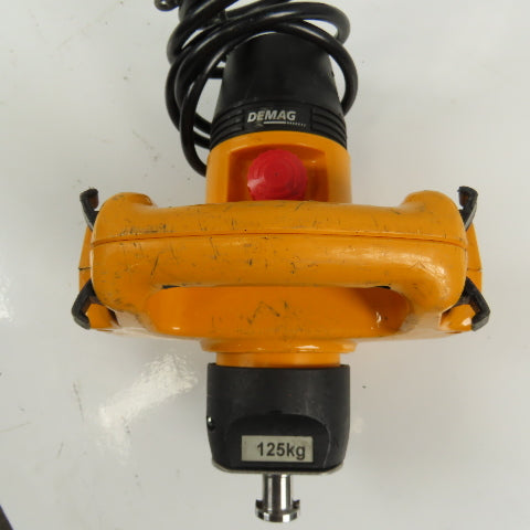 Demag DCMS-PRO 1-125 1/1 H2.8 VS30-30 275LB Electric Hoist 10' Lift 460V 3Ph