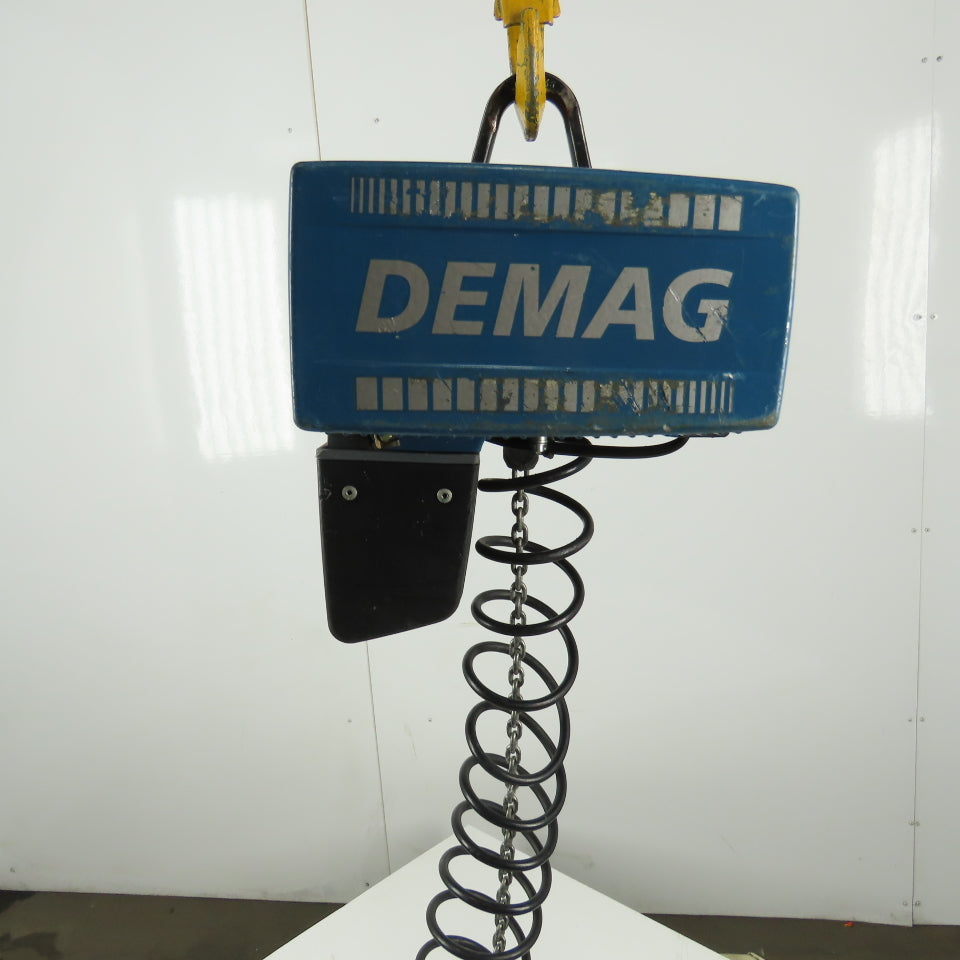 Demag DCMS-PRO 1-125 1/1 H2.8 VS30-30 275LB Electric Hoist 10' Lift 460V 3Ph