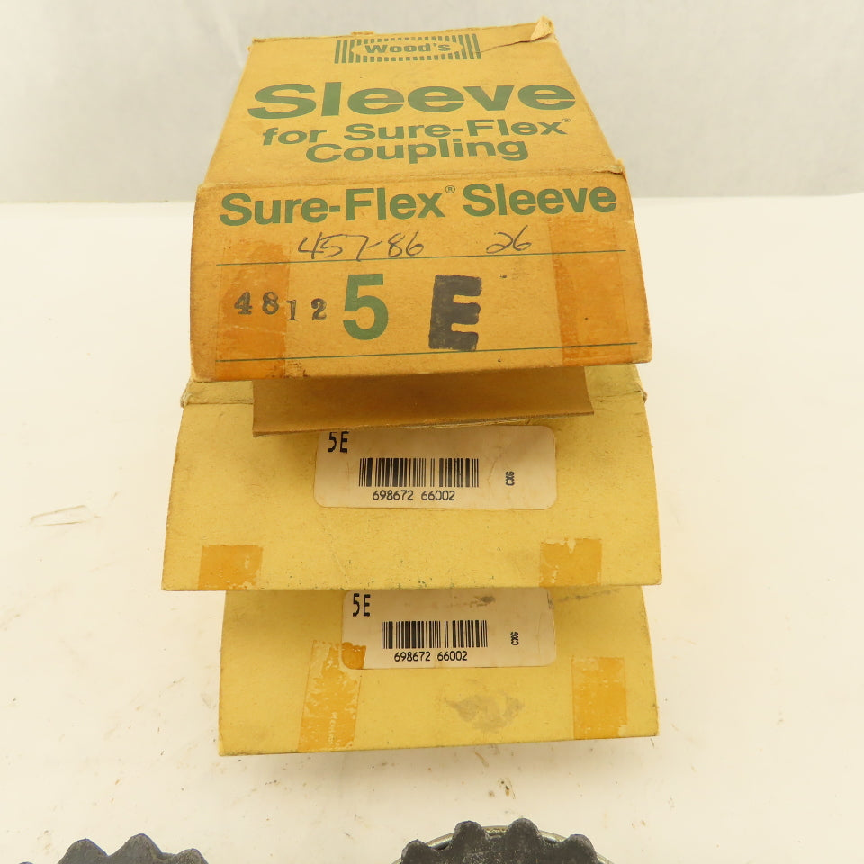 Woods 5E Sure-Flex Coupling No. 5 Lot Of 3