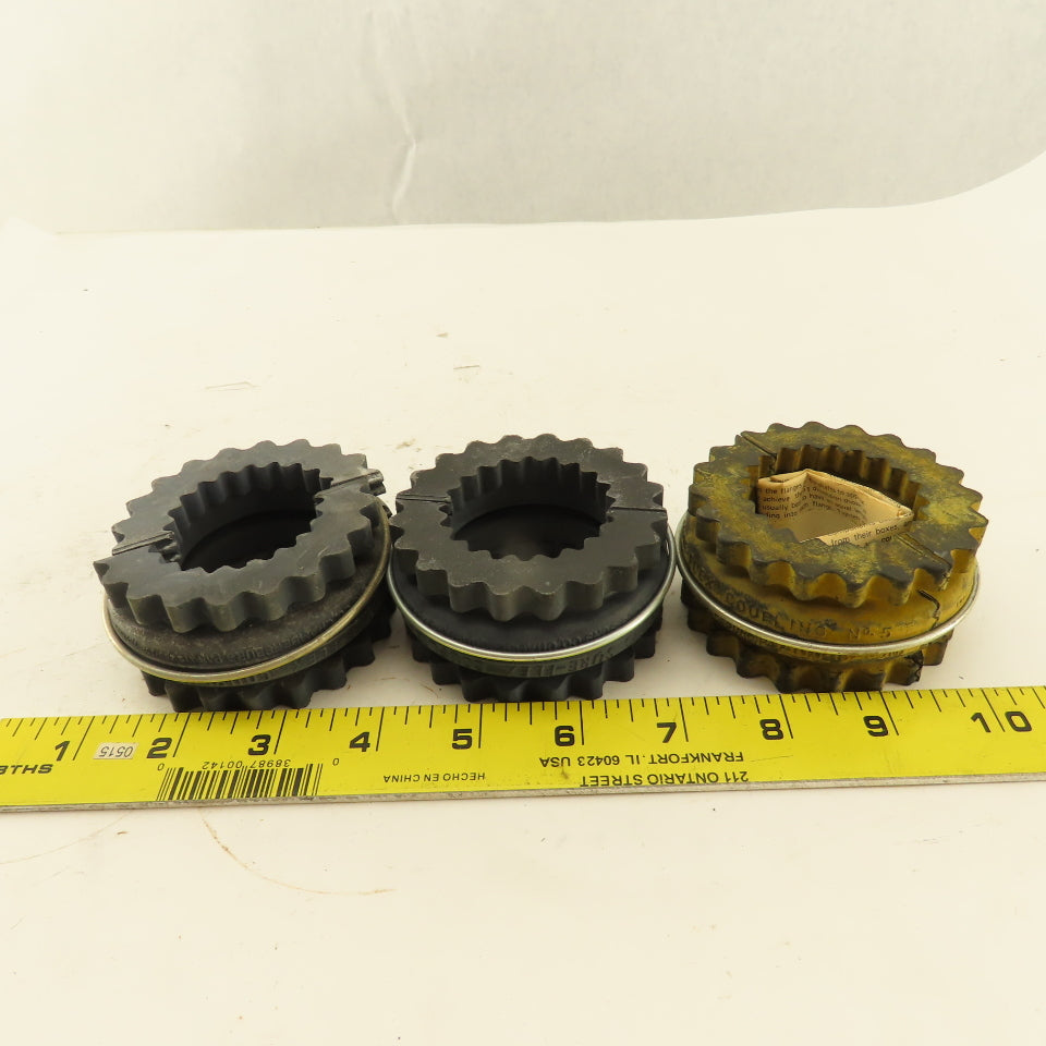 Woods 5E Sure-Flex Coupling No. 5 Lot Of 3