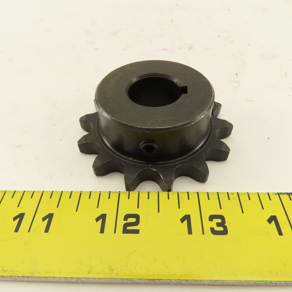 Tsubaki H40B14F Single Roller 14 Tooth  #40 Chain Sprocket 3/4" Keyed Bore