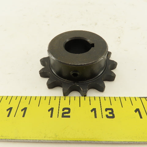 Tsubaki H40B14F Single Roller 14 Tooth  #40 Chain Sprocket 3/4" Keyed Bore