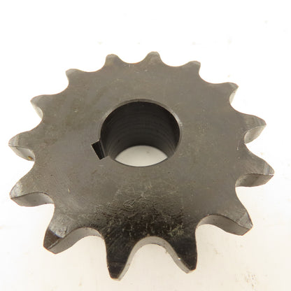 Tsubaki H40B14F Single Roller 14 Tooth  #40 Chain Sprocket 3/4" Keyed Bore