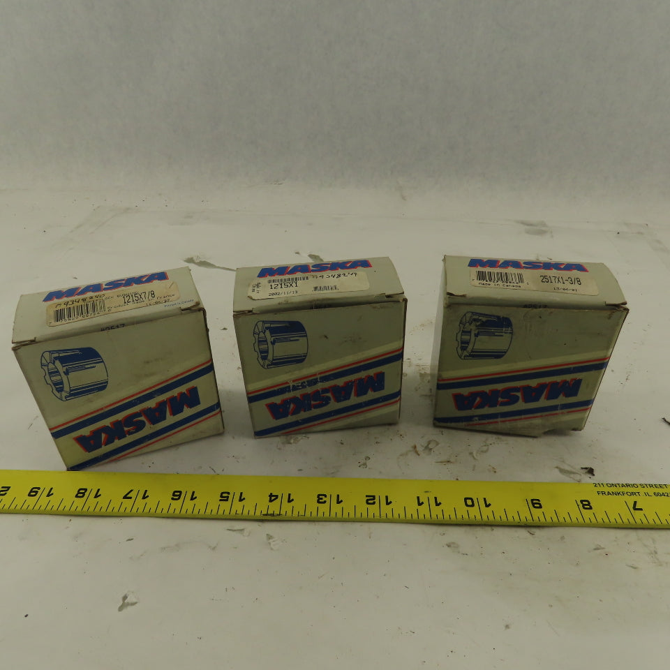 Maska 1215 Taper Lock Bushings 1215 Size 2517 7/8", 1", 1-3/8" Lot Of 3