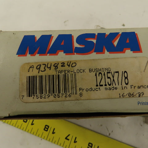Maska 1215 Taper Lock Bushings 1215 Size 2517 7/8", 1", 1-3/8" Lot Of 3