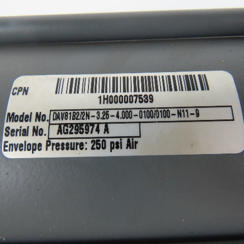 Miller DAV81B2/2N-3.25-4 3-1/4" Bore 4" Double Ended Stroke Trunnion Cylinder