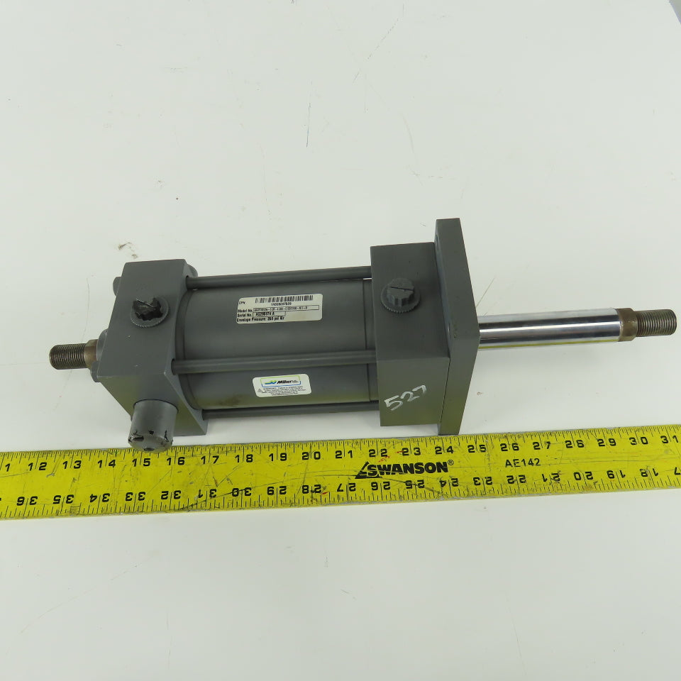 Miller DAV81B2/2N-3.25-4 3-1/4" Bore 4" Double Ended Stroke Trunnion Cylinder