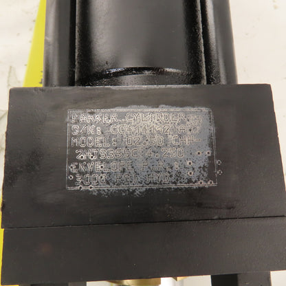 Parker CHH-2HTS355C 2-1/2" Bore 4-1/4" Stroke Saddle Rod End Hydraulic Cylinder