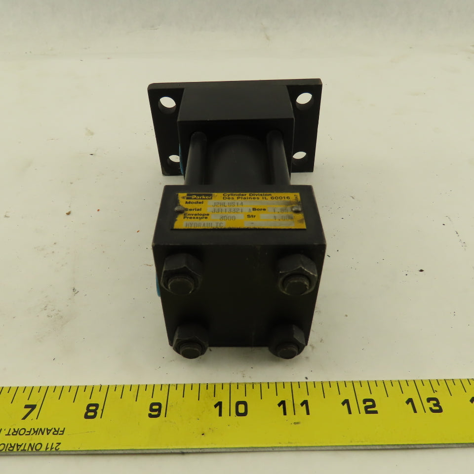 Parker J2HLUS14 1-1/2" Bore 1" Stroke Double Acting Hydraulic Cylinder 3000 PSI