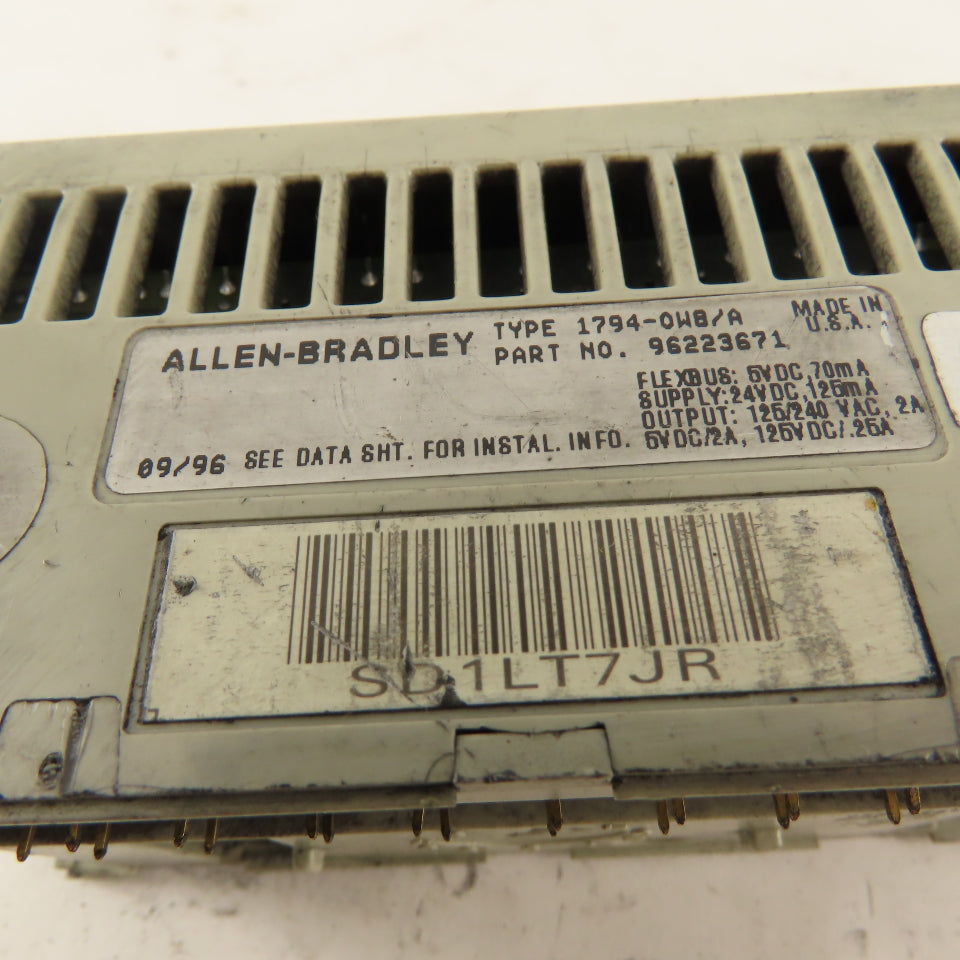 Allen Bradley 1794-OWA Flex I/O 8 Channel Output Relay