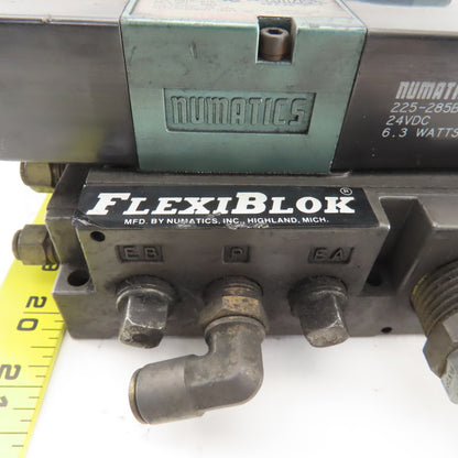 Numatics 081SS400M 2 Position Detent Air Valve Bank 24VDC Coil FlexiBlok