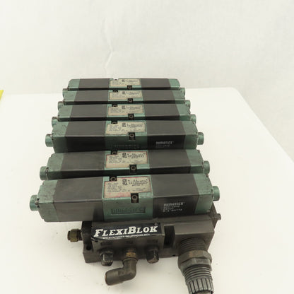 Numatics 081SS400M 2 Position Detent Air Valve Bank 24VDC Coil FlexiBlok
