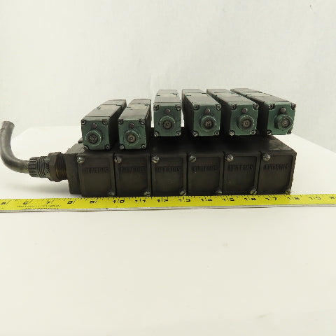 Numatics 081SS400M 2 Position Detent Air Valve Bank 24VDC Coil FlexiBlok