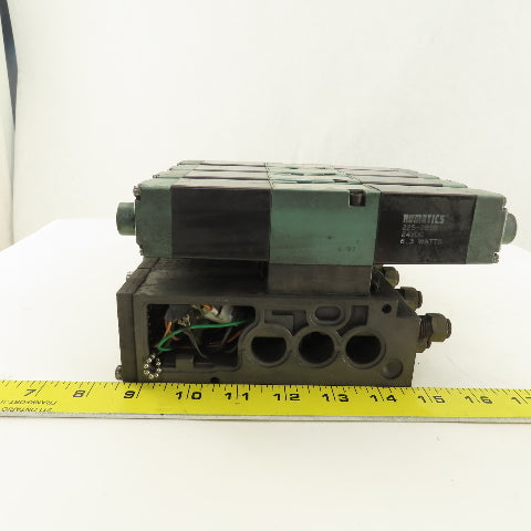 Numatics 081SS400M 2 Position Detent Air Valve Bank 24VDC Coil FlexiBlok