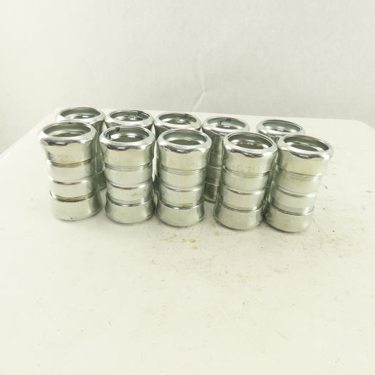 Elecor ES2204 1-1/4" EMT Compression Type Coupling Lot Of 10