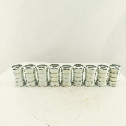 Elecor ES2204 1-1/4" EMT Compression Type Coupling Lot Of 9