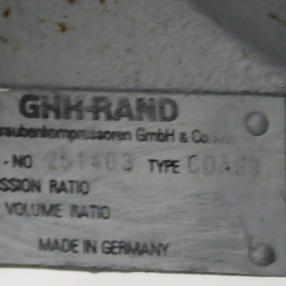 GHH Rand CDA96 Single Stage Oil Free Rotary Screw Compressor Package