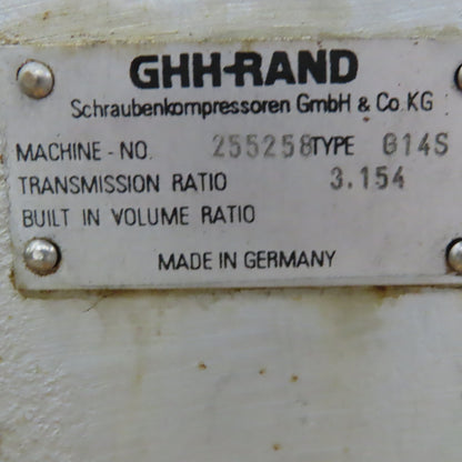 GHH Rand CDA96 Single Stage Oil Free Rotary Screw Compressor Package