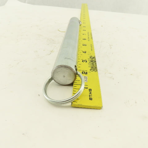 1" Ball Lock Hitch Pin Ring Grip No Shoulder 8"