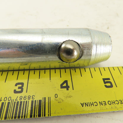 1" Ball Lock Hitch Pin Ring Grip No Shoulder 8"