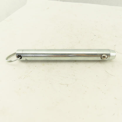 1" Ball Lock Hitch Pin Ring Grip No Shoulder 8"