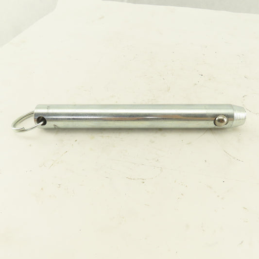 1" Ball Lock Hitch Pin Ring Grip No Shoulder 8"